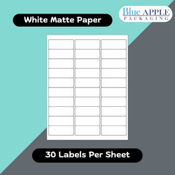 1X2-5/8 inch Shipping Labels 8.5X11/Sheet for Laser & Inkjet Printers